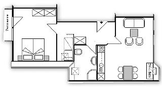 Grundriss Whg 16